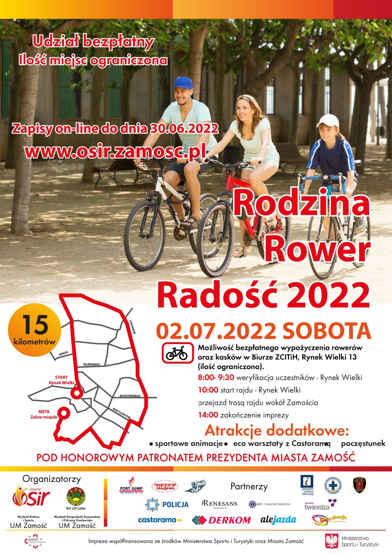 rrr plakat v2 01 ZAMOŚĆ: Rajd rowerowy 