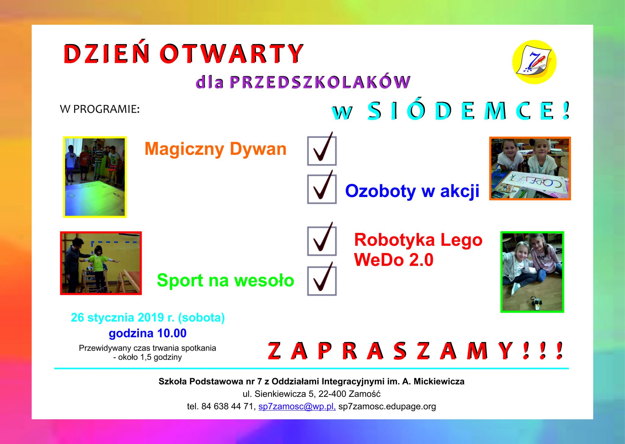 dzien otwarty styczen 2019 2 Dzień Otwarty dla przedszkolaków w SP nr 7. W programie sporo atrakcji