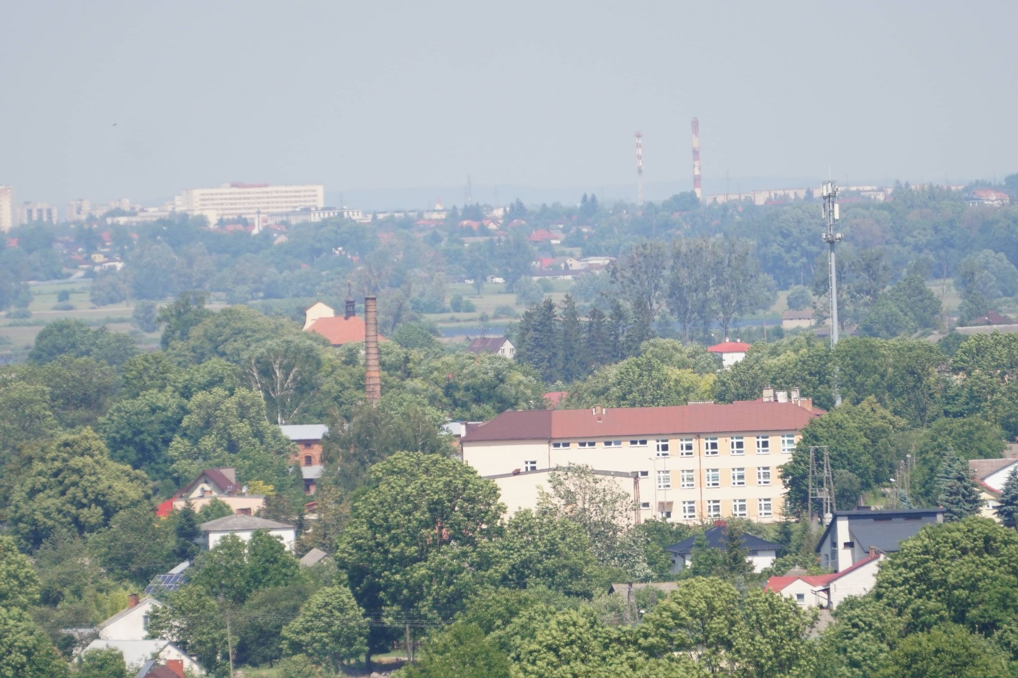 widok z cieckowki szkoa gorzeln ia kosciol szpital w zamosciu Ł – jak Łabunie – czyli alfabetycznie o gminie część 2