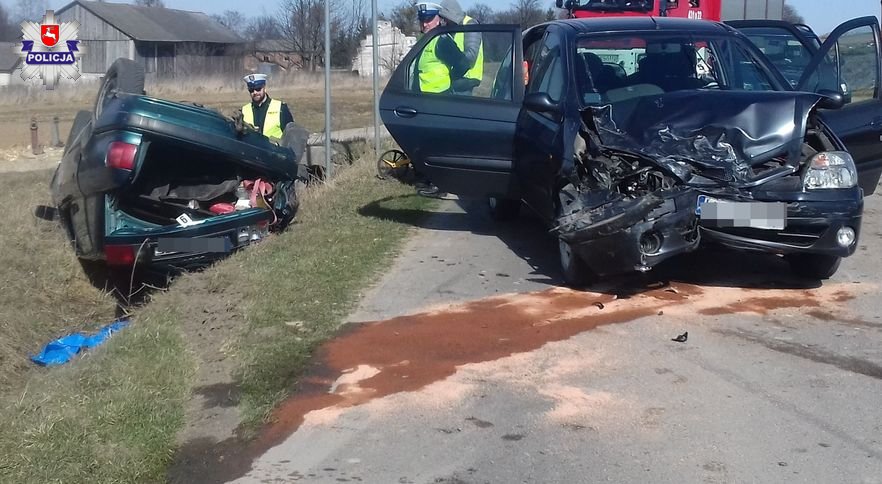 68 144264 Wypadek na trasie do Lublina. 6 osób w szpitalu