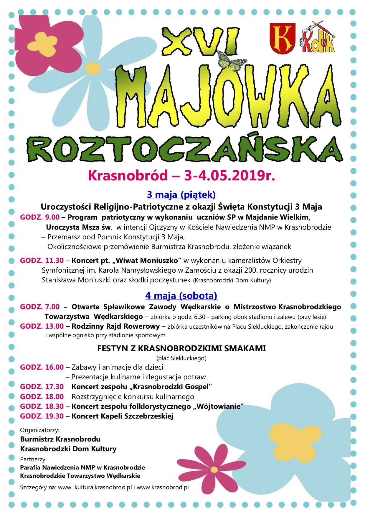 22278 xvi majowka plakat a4 Na majówkę do Krasnobrodu [PROGRAM]