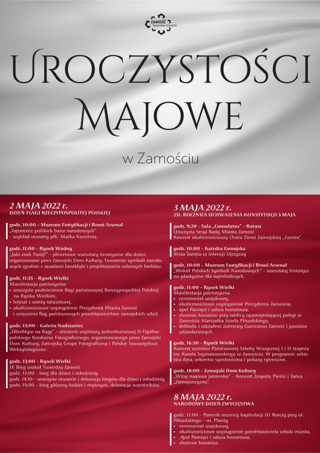 6859b Majowe uroczystości patriotyczne w Zamościu [PROGRAM]