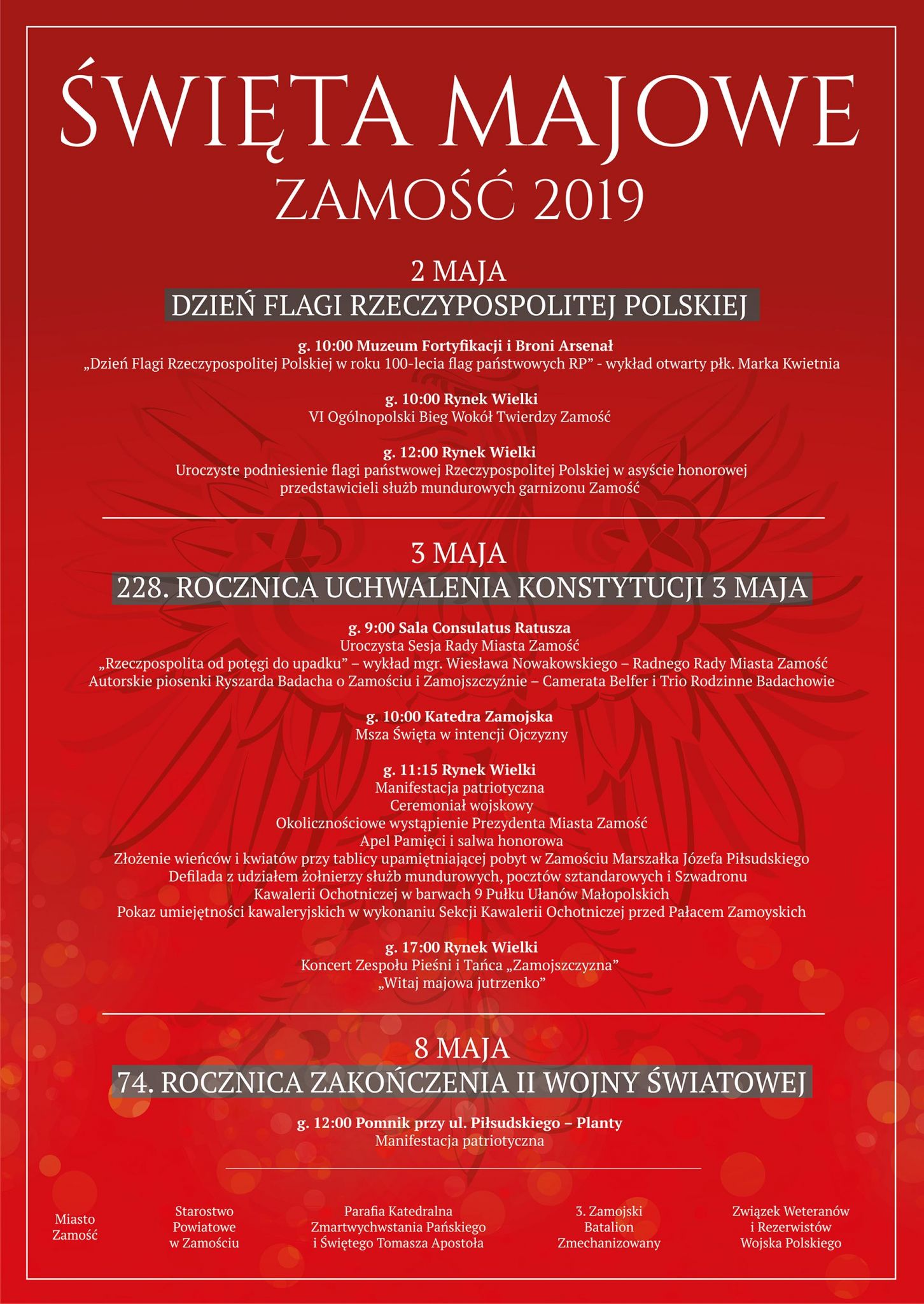 8280 swietamajoweafisz Obchody świąt majowych w Zamościu [PROGRAM]