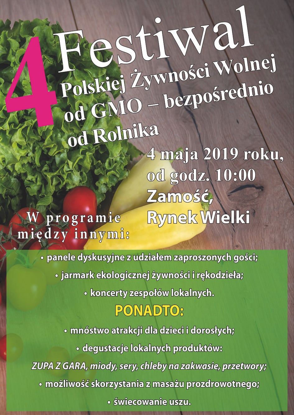 festiwal 4 maja wersja lzejsza Zamość: Przed nami IV edycja Festiwalu Żywności Wolnej od GMO. Bezpośrednio od Rolnika