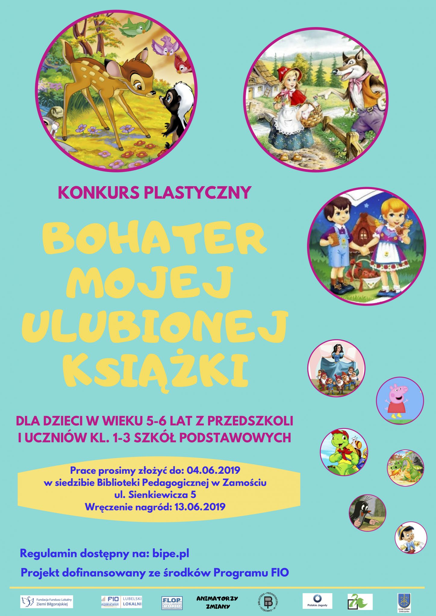 bohater ulubionej ksiazki 10 Konkurs plastyczny 