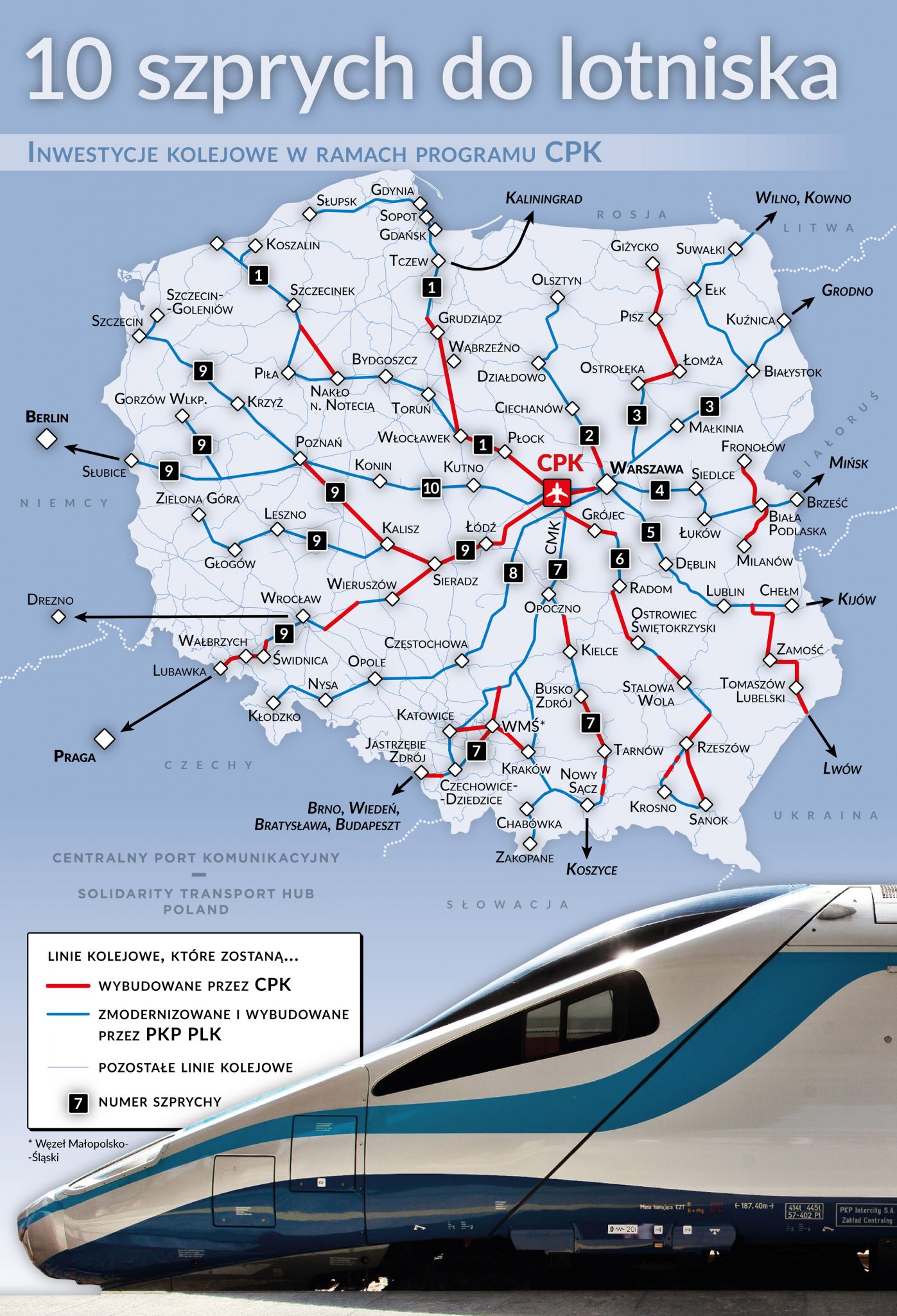 info cpk kolej szprychy Czas dojazdu pociągiem z Warszawy do Zamościa skróci się aż trzykrotnie!