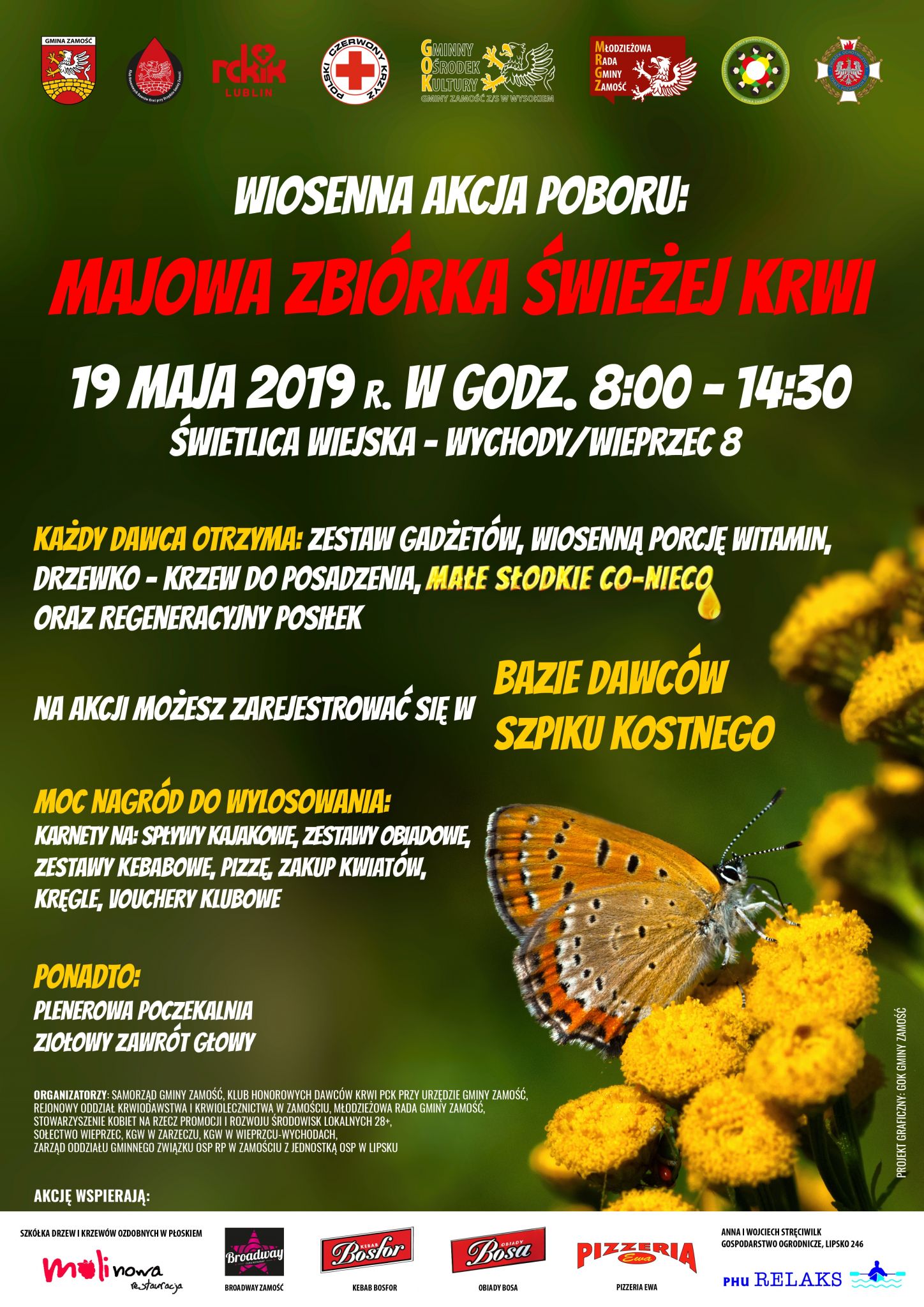 plakat 1 Gm. Zamość: Majowa Zbiórka Świeżej Krwi