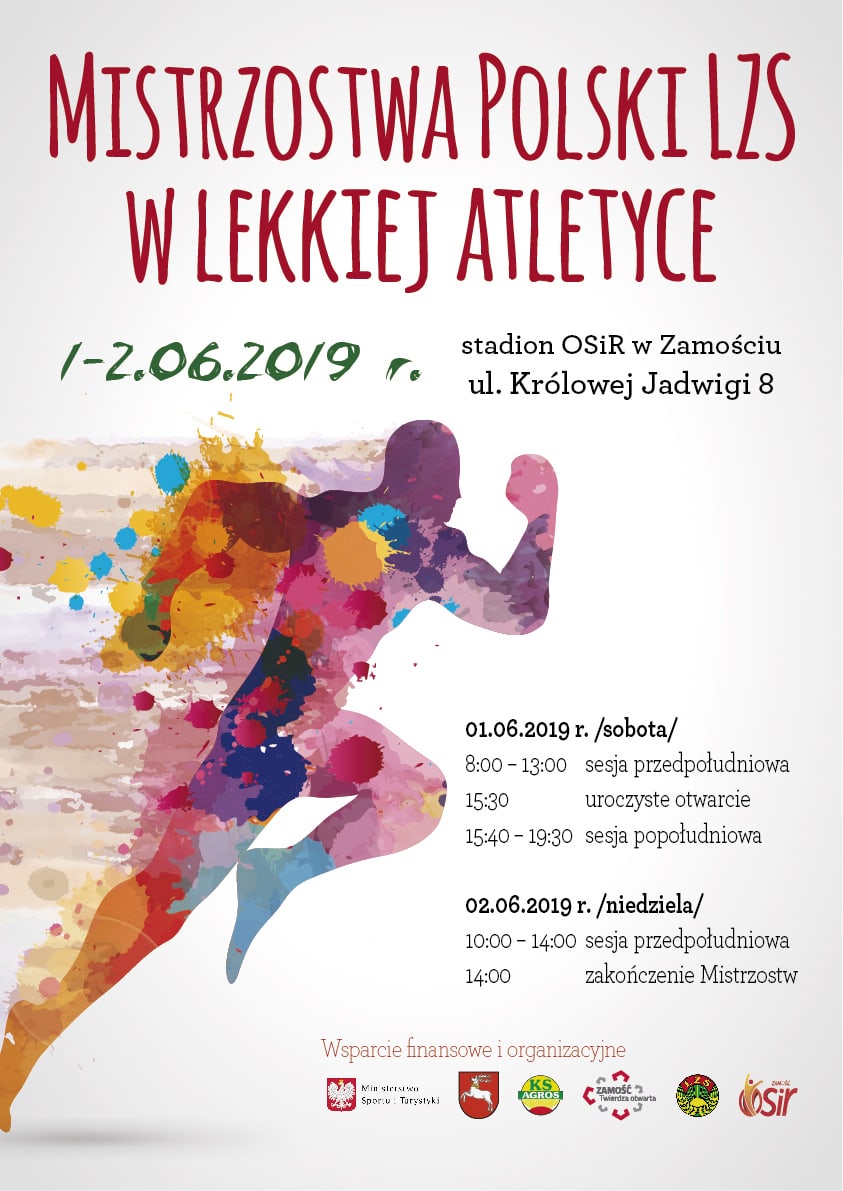 plakat lzs 01 Zamość gospodarzem Mistrzostw Polski LZS w lekkiej atletyce