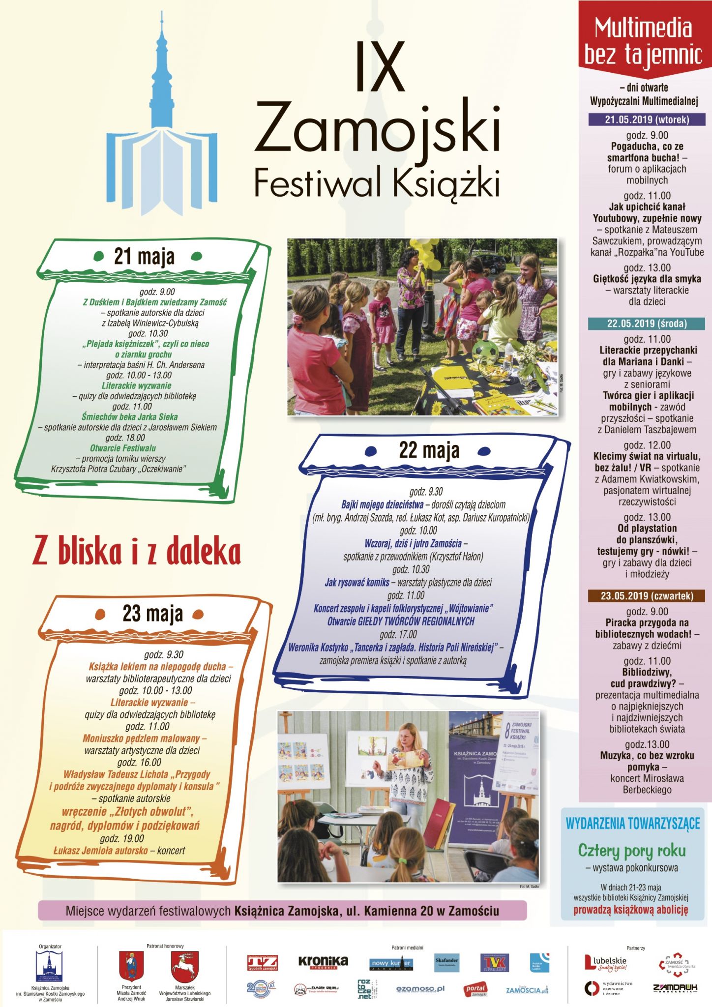 plakat zfk 04 Bogaty program Zamojskiego Festiwalu Książki