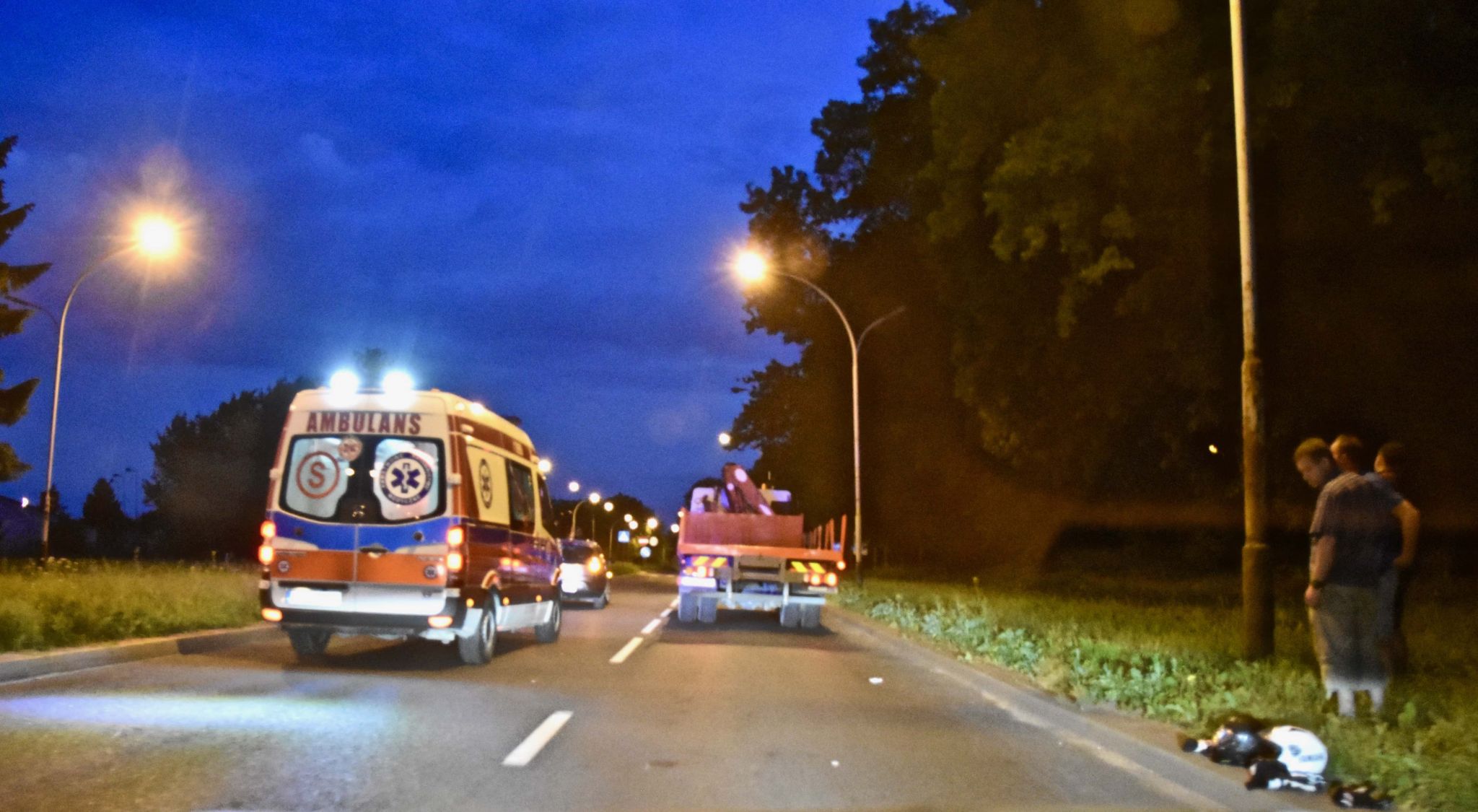 dsc 8889 Zamość: Wypadek motocykla. 19-letnia pasażerka jednośladu trafiła do szpitala (zdjęcia)