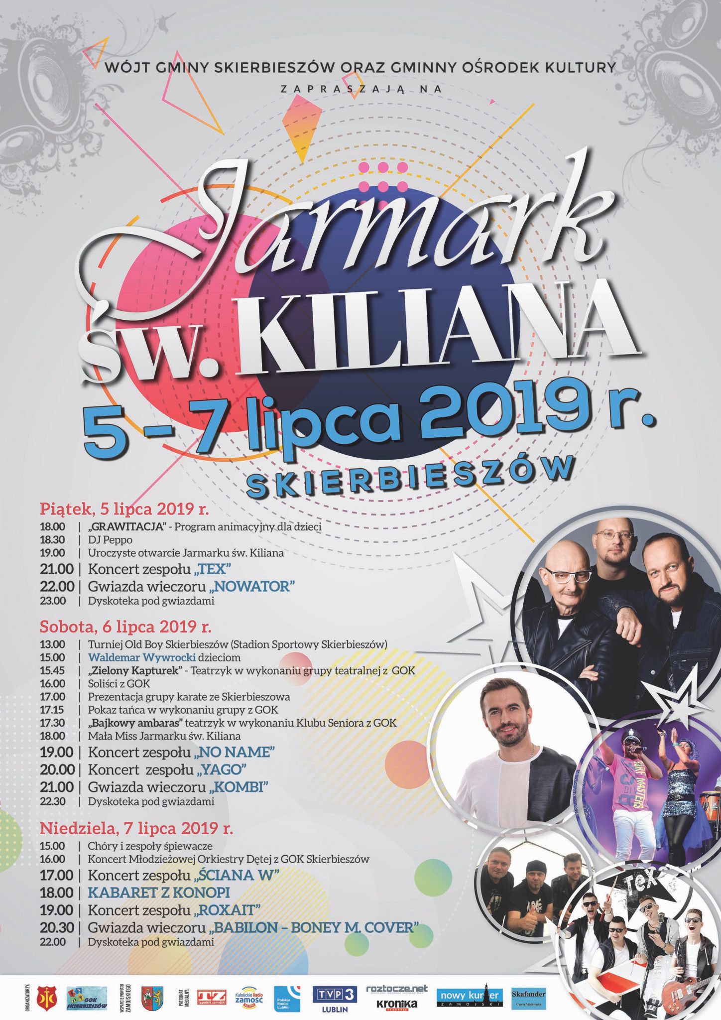 plakat skierbieszow 2019 Jarmark Św. Kiliana 2019. Znamy już szczegółowy program trzydniowej imprezy