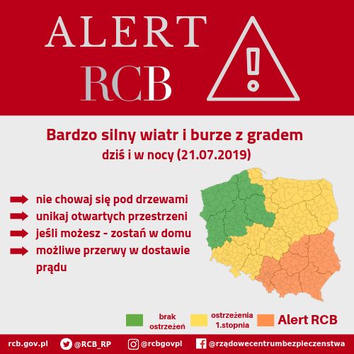 67134864 2293518660743309 4105176423516340224 n UWAGA! Ostrzeżenie RCB - jak nie musisz NIE WYCHODŹ Z DOMU!