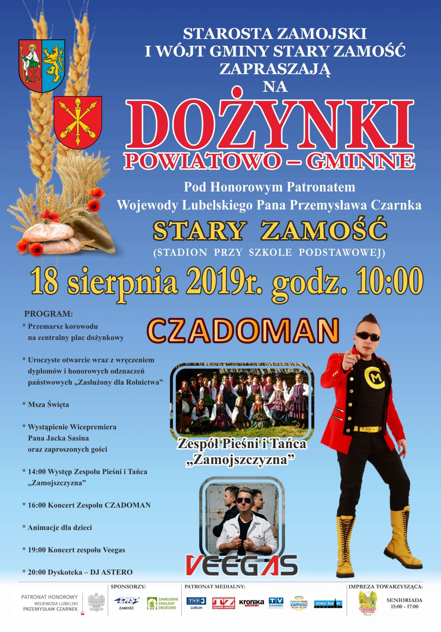 dozynki plakat Czadoman gwiazdą dożynek