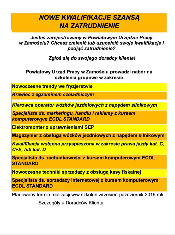 zrzut ekranu 2019 07 15 o 10 11 33 Sprawdź najnowsze oferty pracy i staży w powiecie zamojskim