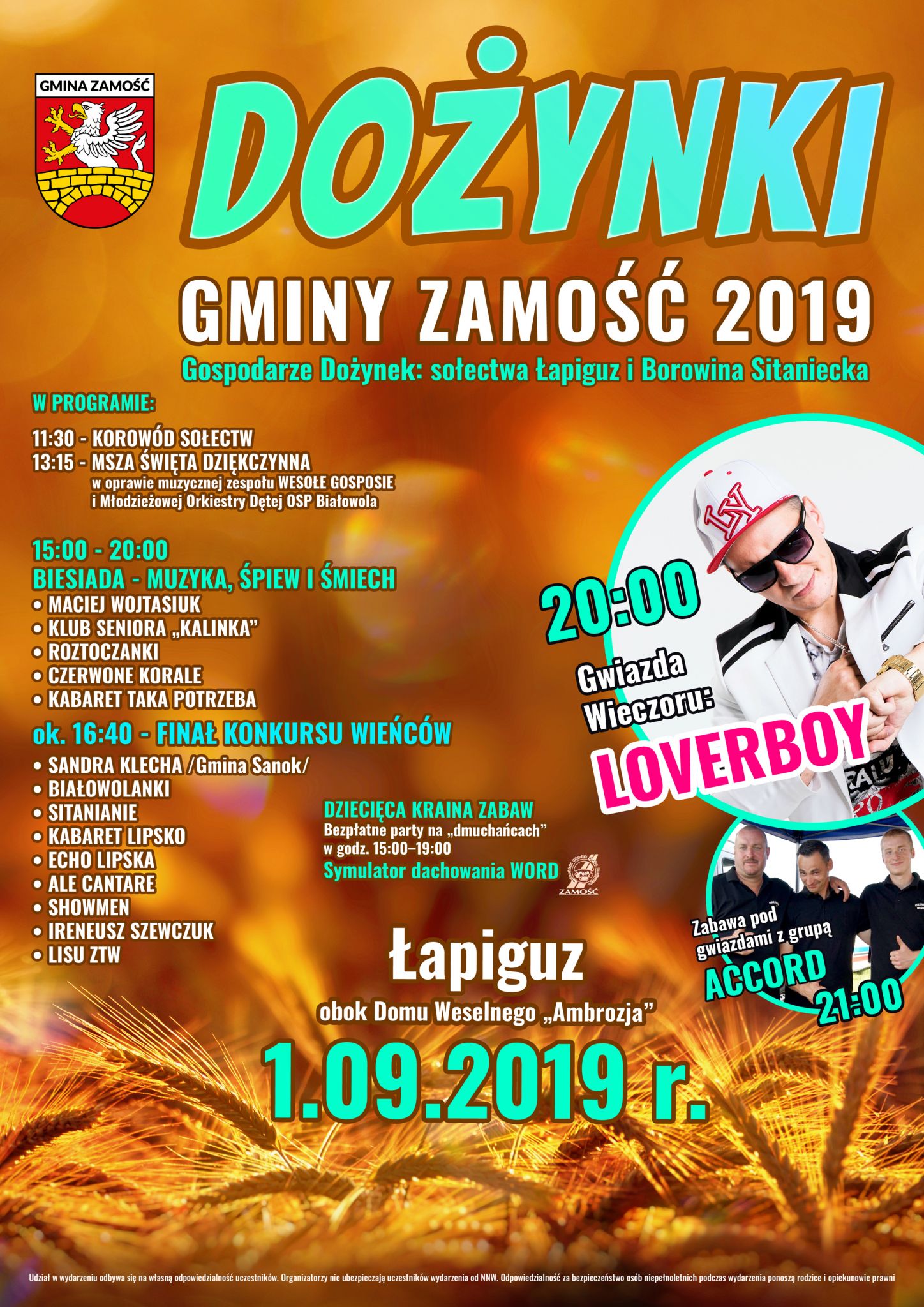 dozynki2019 Dożynki w Gminie Zamość [PROGRAM]