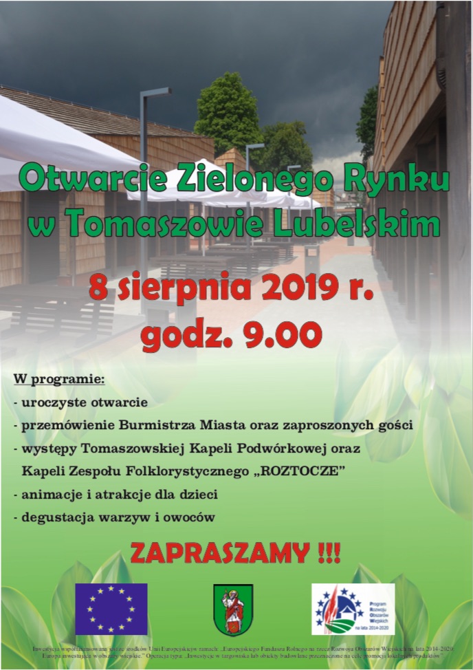 zrzut ekranu 2019 08 5 o 10 49 17 Tomaszów Lub.: Zielony Rynek przeszedł metamorfozę. Wkrótce oficjalne otwarcie