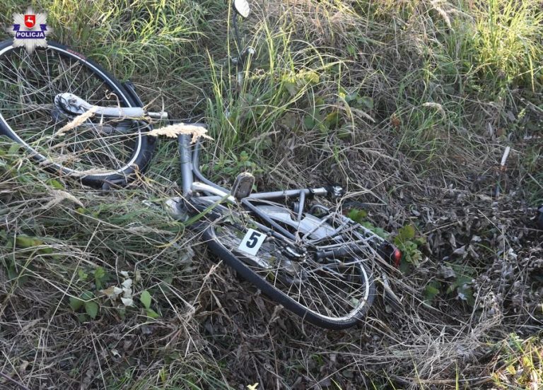 Kierowca Mitsubishi potrącił rowerzystę