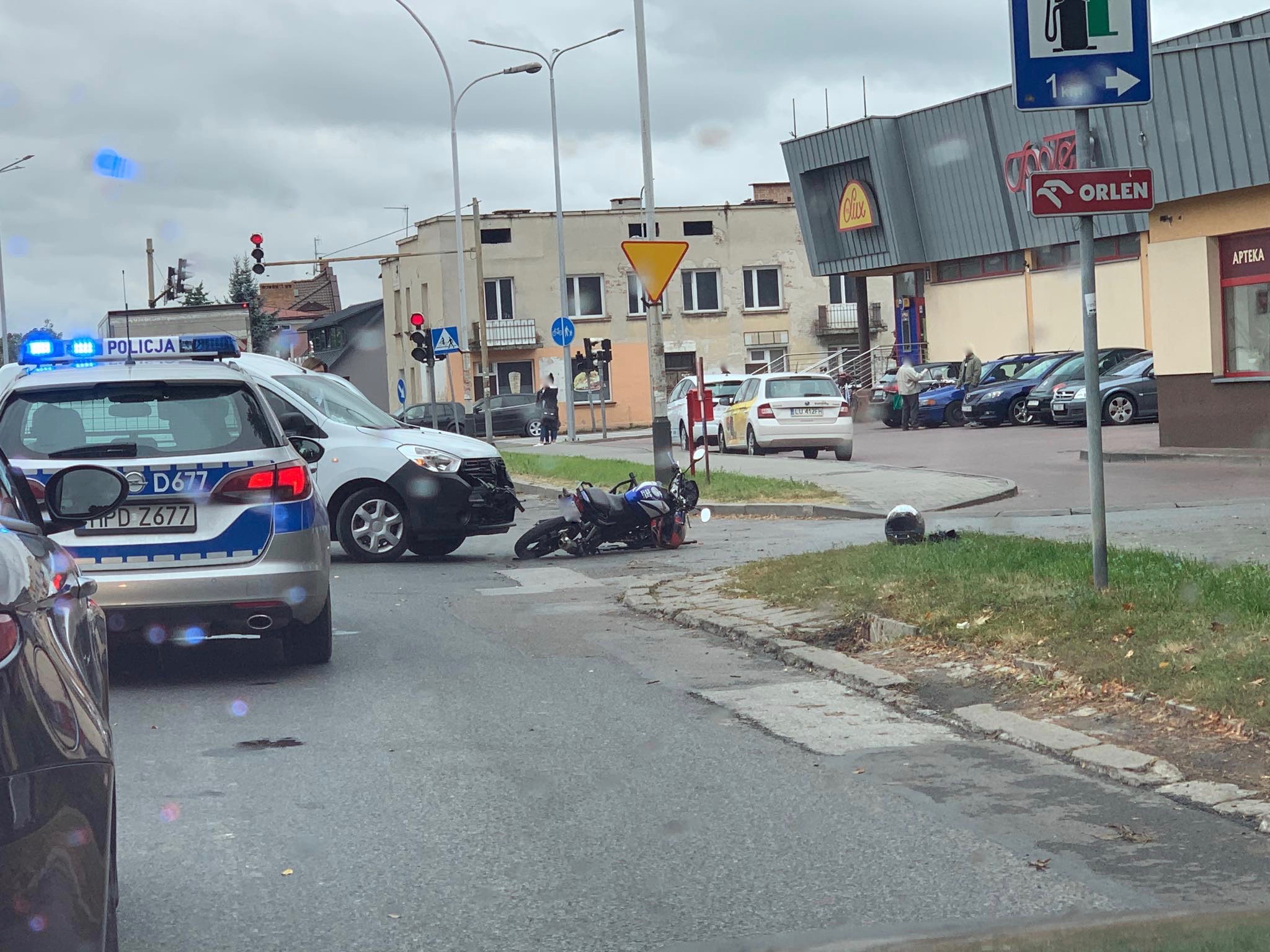 69363320 516325215606682 1721307915962286080 n Zamość: Z ostatniej chwili! Samochód zderzył się z motocyklem [ZDJĘCIA]