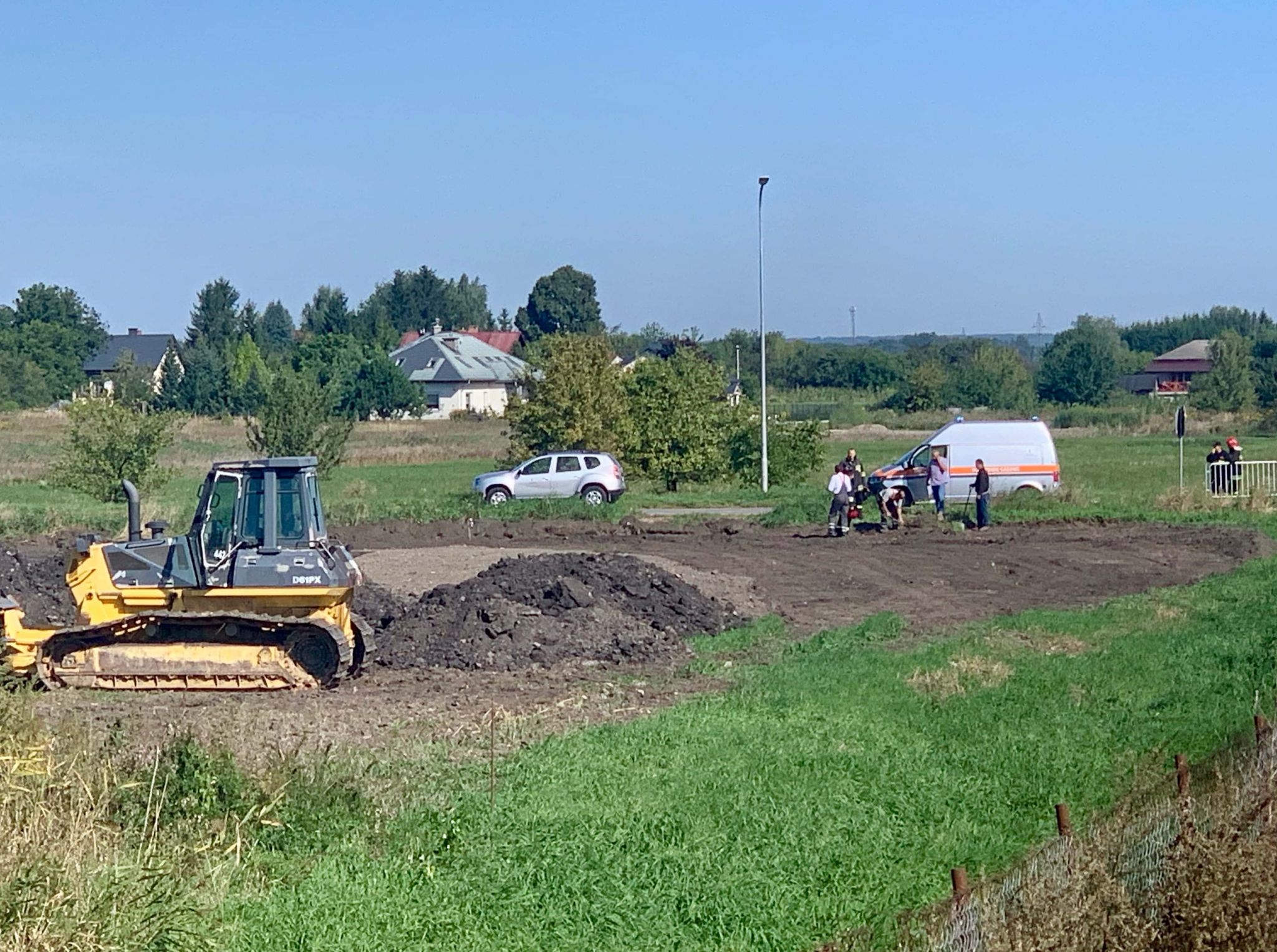 img 3035 Zamość: Z ostatniej chwili! Koparka uszkodziła gazociąg, wycieka gaz