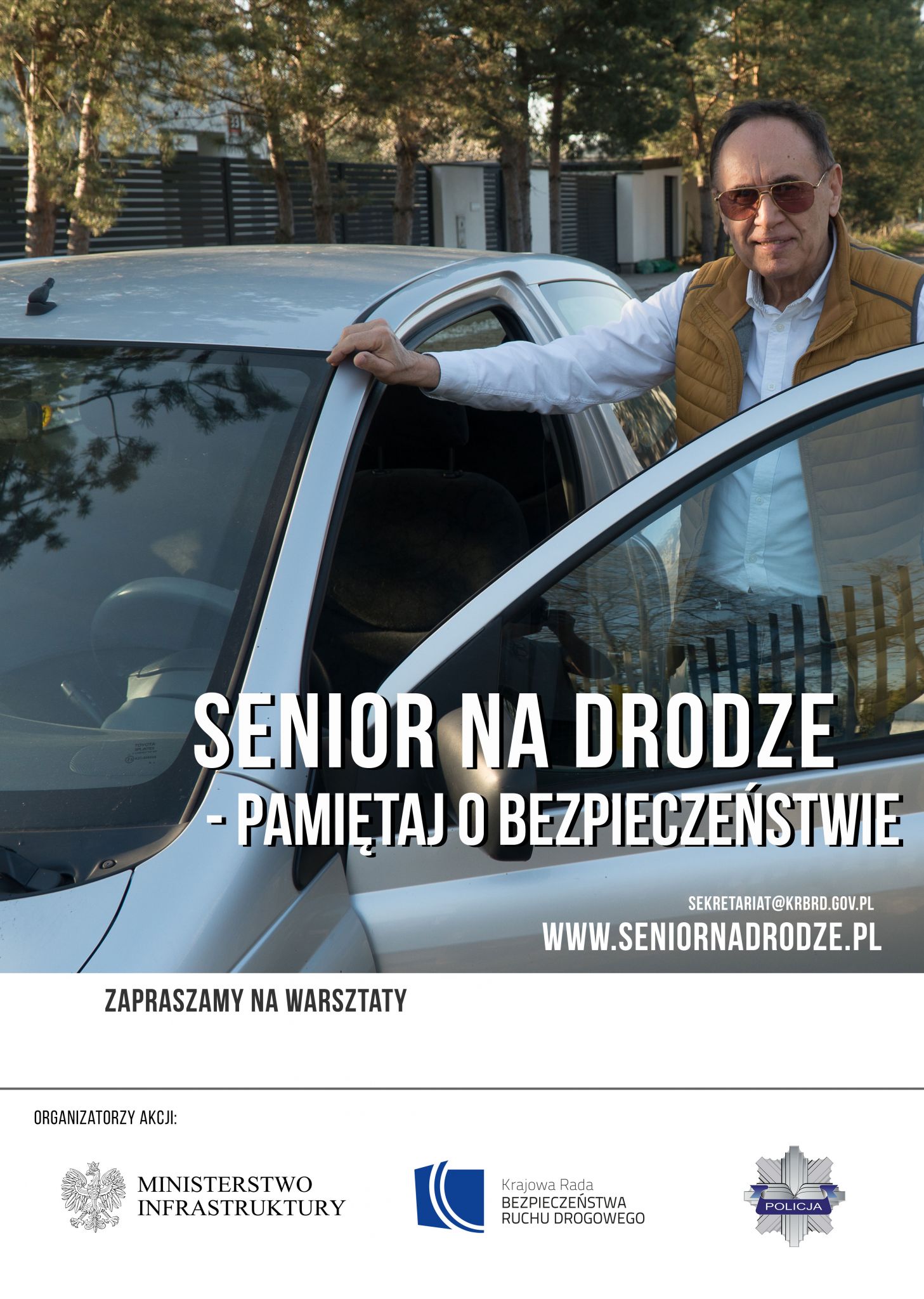 plakat kierowca senior Drogowa Sztafeta Pokoleń w WORD Zamość