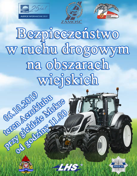 plakat MOKRE: Impreza poświecona bezpieczeństwu na wsi. W programie wiele atrakcji