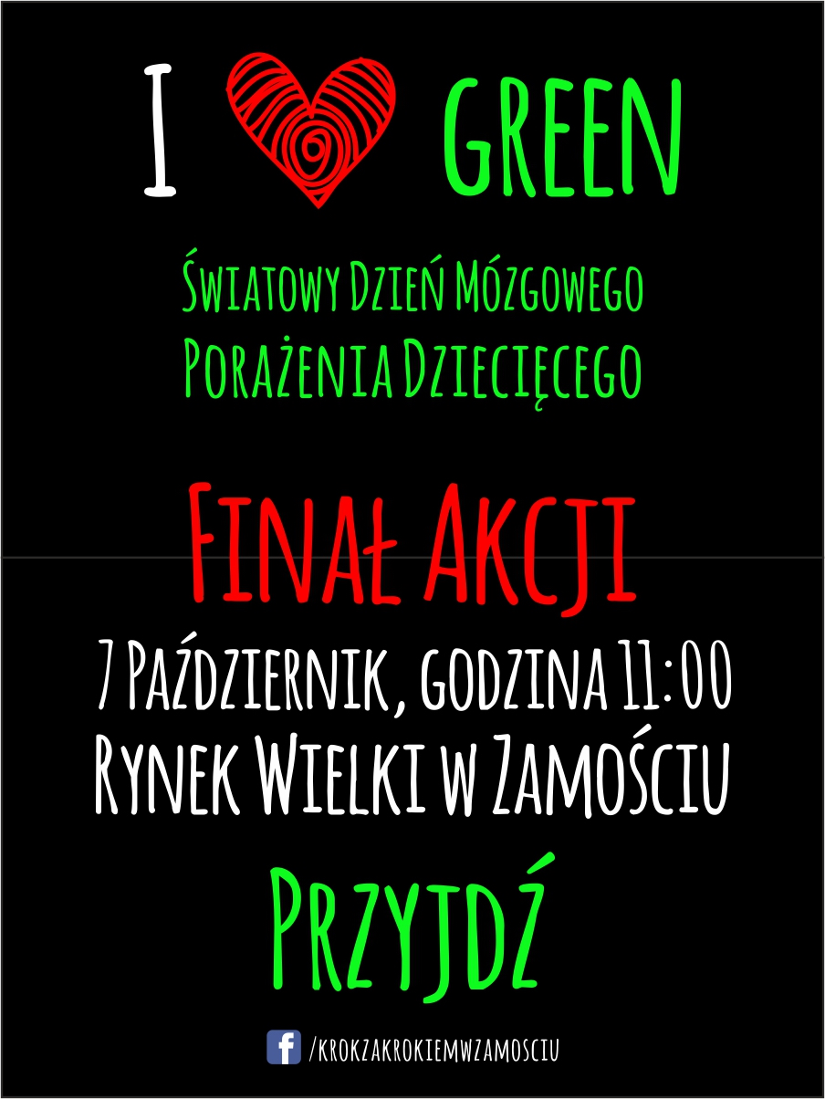 plakat final ii edycja 2019 Zamość: Happening pod hasłem "I love green" na Rynku Wielkim