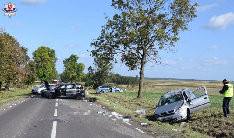 Wypadek z udziałem trzech aut