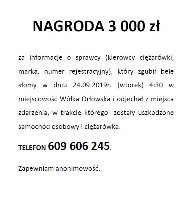 73023175 791782581241970 1832271230732861440 n 3000 zł za pomoc w odnalezieniu sprawcy wypadku. Pomóż, podaj dalej!