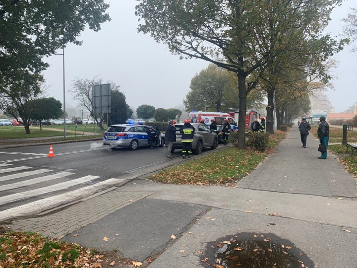 Z ostatniej chwili! Utrudnienia na Partyzantów! Zderzenie dwóch aut