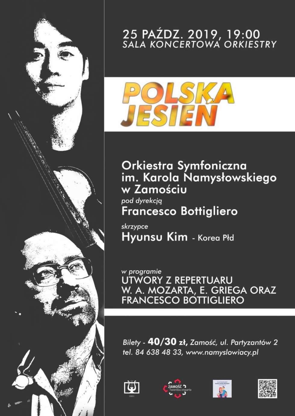 koncert symfoniczny 7 1 Zamość:„Polska Jesień” w międzynarodowej odsłonie. Wyjątkowy koncert w Orkiestrze