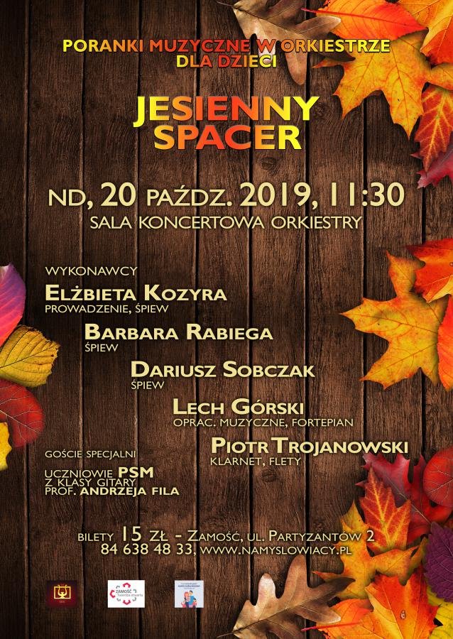 plakat jesienny spacer Jesienny spacer z „Namysłowiakami”