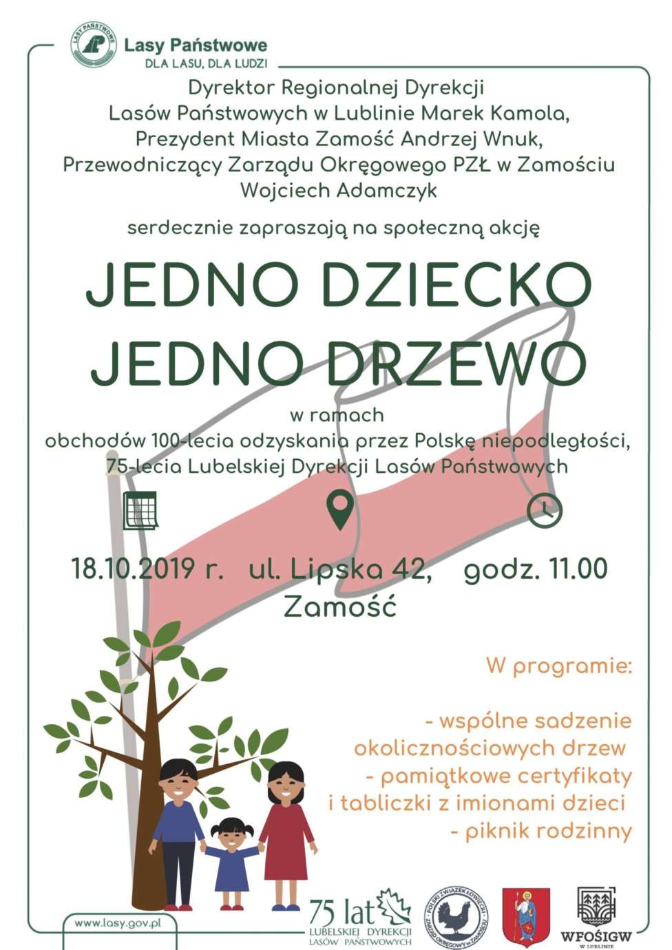 zamosc jedno dziecko jedno drzewo Jedno dziecko – jedno drzewo. Niezwykła akcja w Zamościu