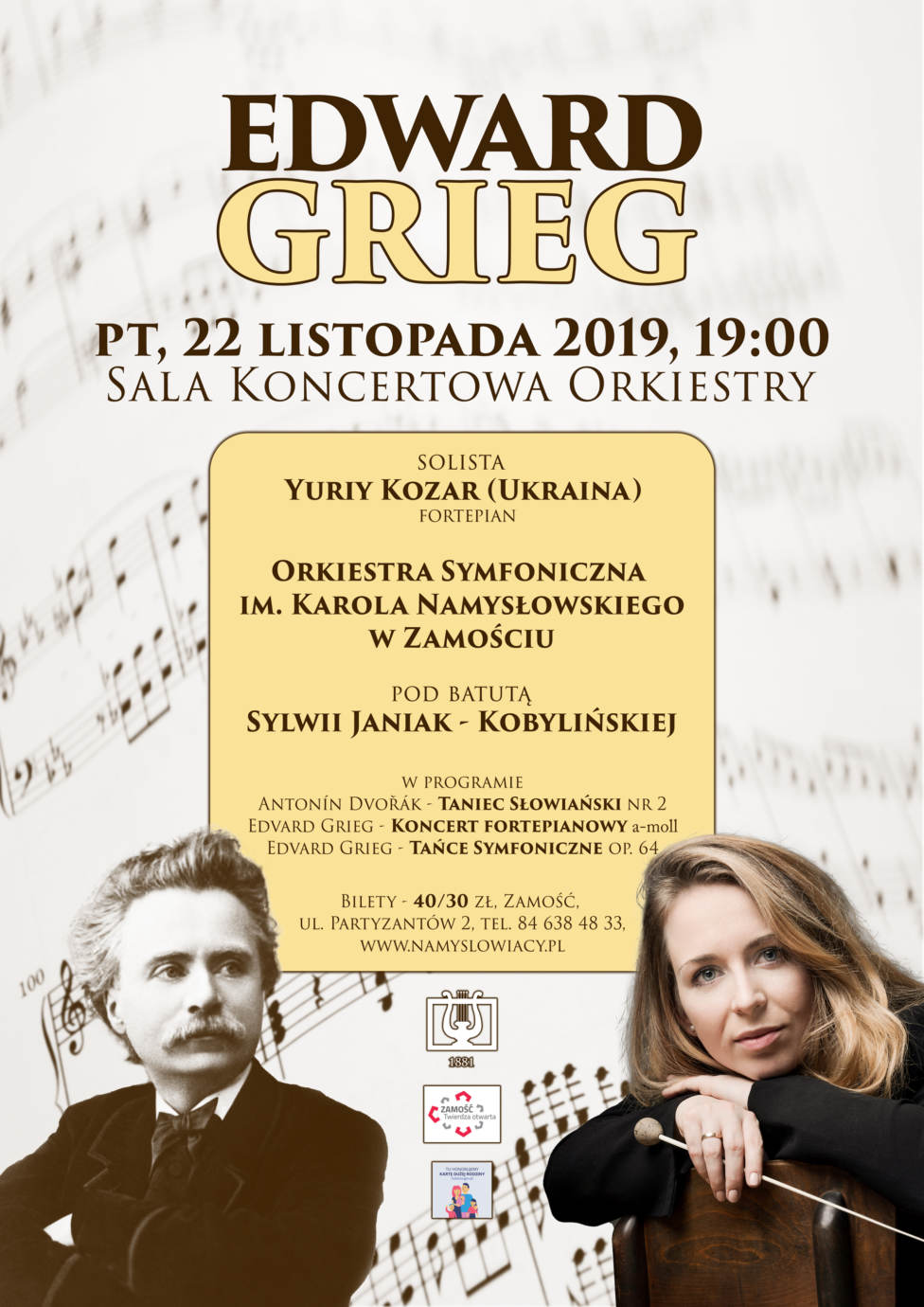 symfoniczny plakat6 Zamość: Edward Grieg – koncert symfoniczny