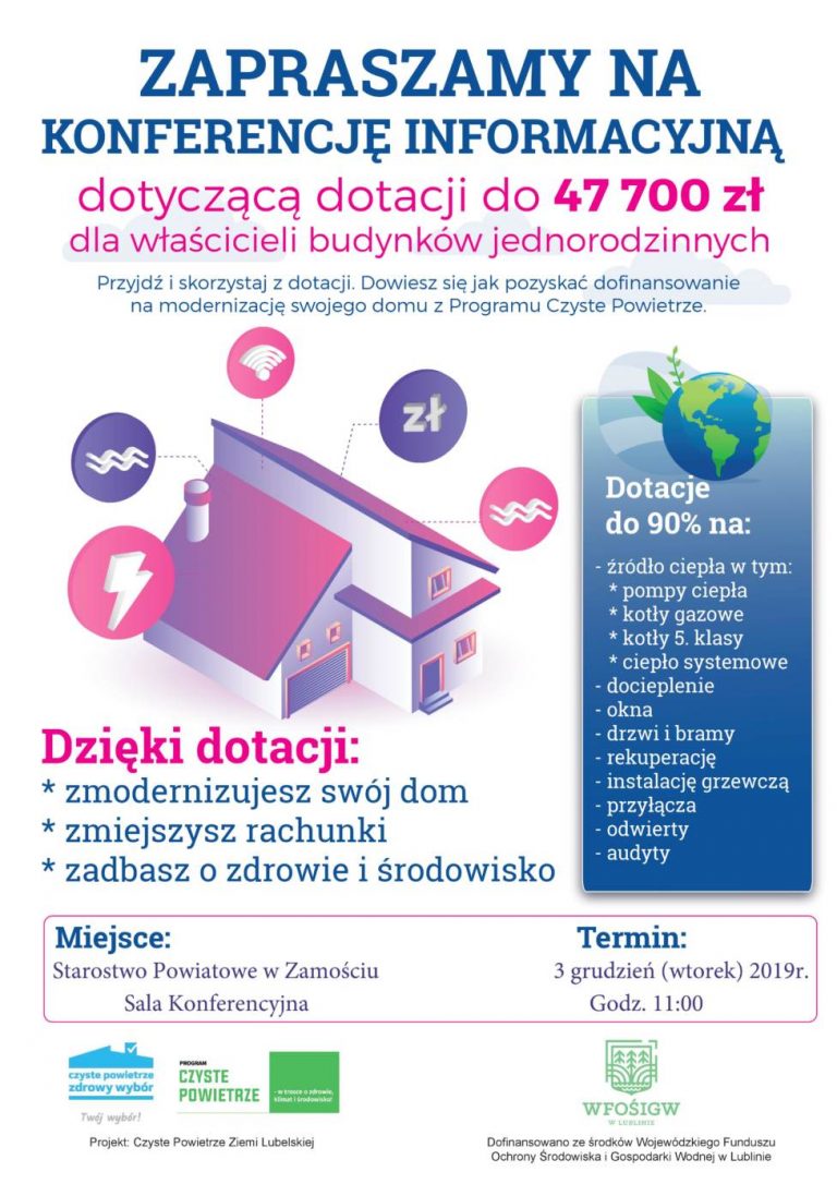 Chcesz wymienić stary piec lub ocieplić budynek? Przyjdź na spotkanie i dowiedz się jak uzyskać dotację