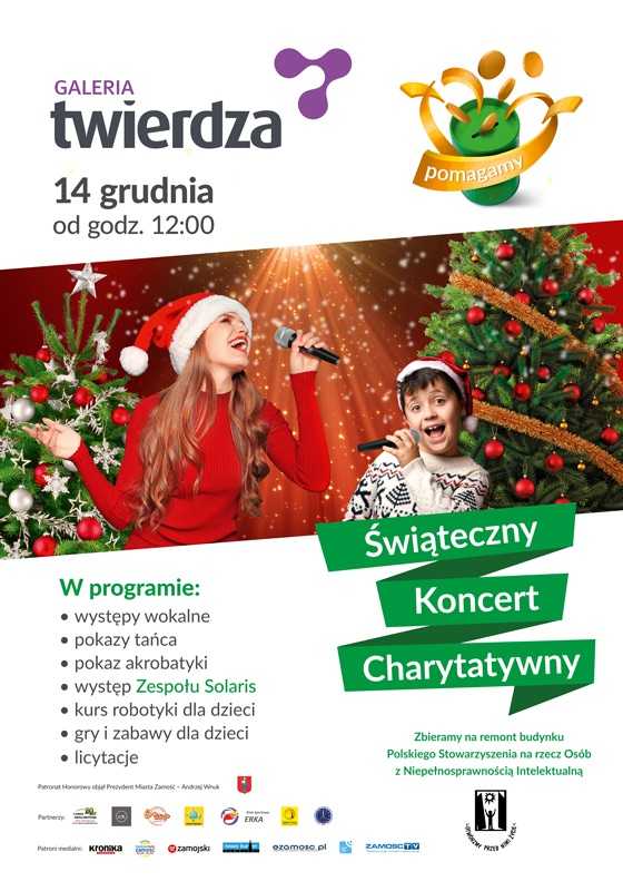 Świąteczny koncert charytatywny w Galerii Twierdza na rzecz PSONI