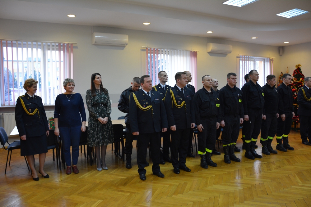 dsc 0036 Spotkanie opłatkowe strażaków i ślubowanie nowego funkcjonariusza [ZDJĘCIA]