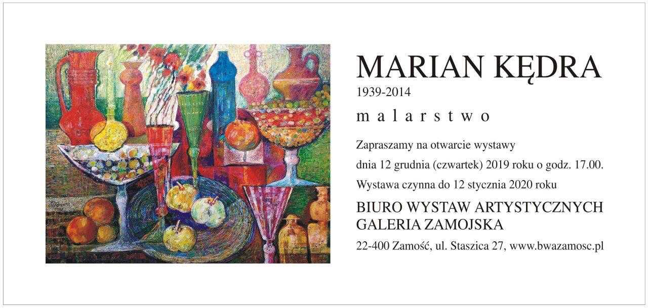 marian kedra BWA zaprasza na wystawę Mariana Kędry