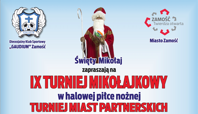 Zamość: Turniej Mikołajkowy w halowej piłce nożnej (ZAPOWIEDŹ)