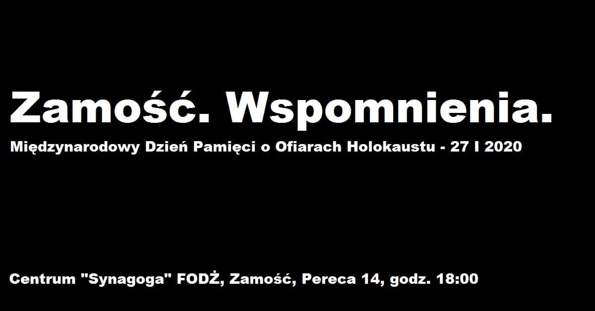 ikona Zamość: Uczczą pamięć ofiar Holokaustu