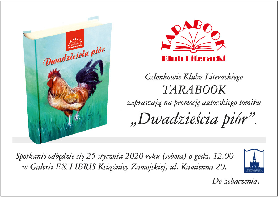 zaproszenie tarabook 1 Zamość: Promocja tomiku 