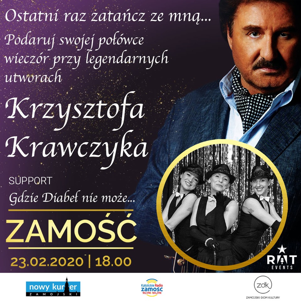 84183961 1365738630299358 3131131089788076032 n Wyjątkowe muzyczne wydarzenie w Zamościu! Koncert Krzysztofa Krawczyka.