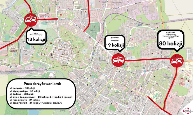 zrzut ekranu 2020 02 20 o 12 12 28 Zamość: Aż 80 kolizji drogowych w ciągu roku. W tym miejscu padł niechlubny rekord