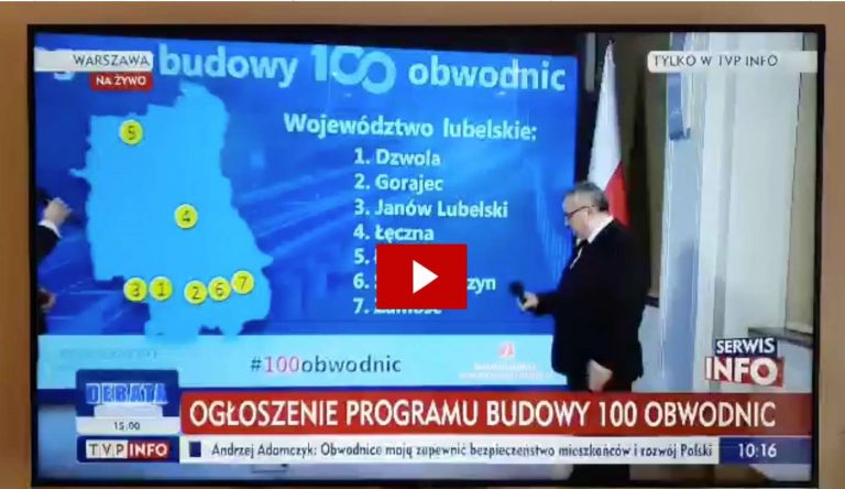 Powstanie nowa obwodnica Zamościa! Zatwierdzono plan budowy 100 obwodnic!