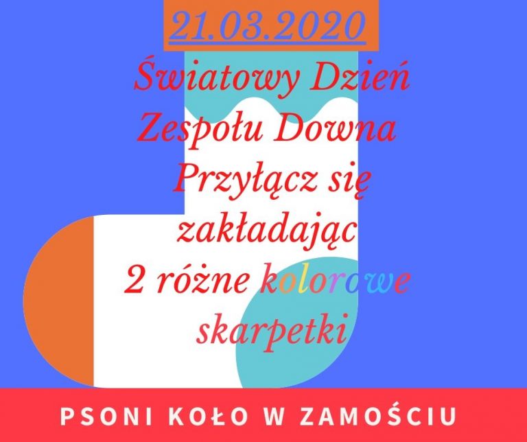 Dziś Światowy Dzień Zespołu Downa. Okaż swoją solidarność zakładając kolorowe skarpetki nie do pary