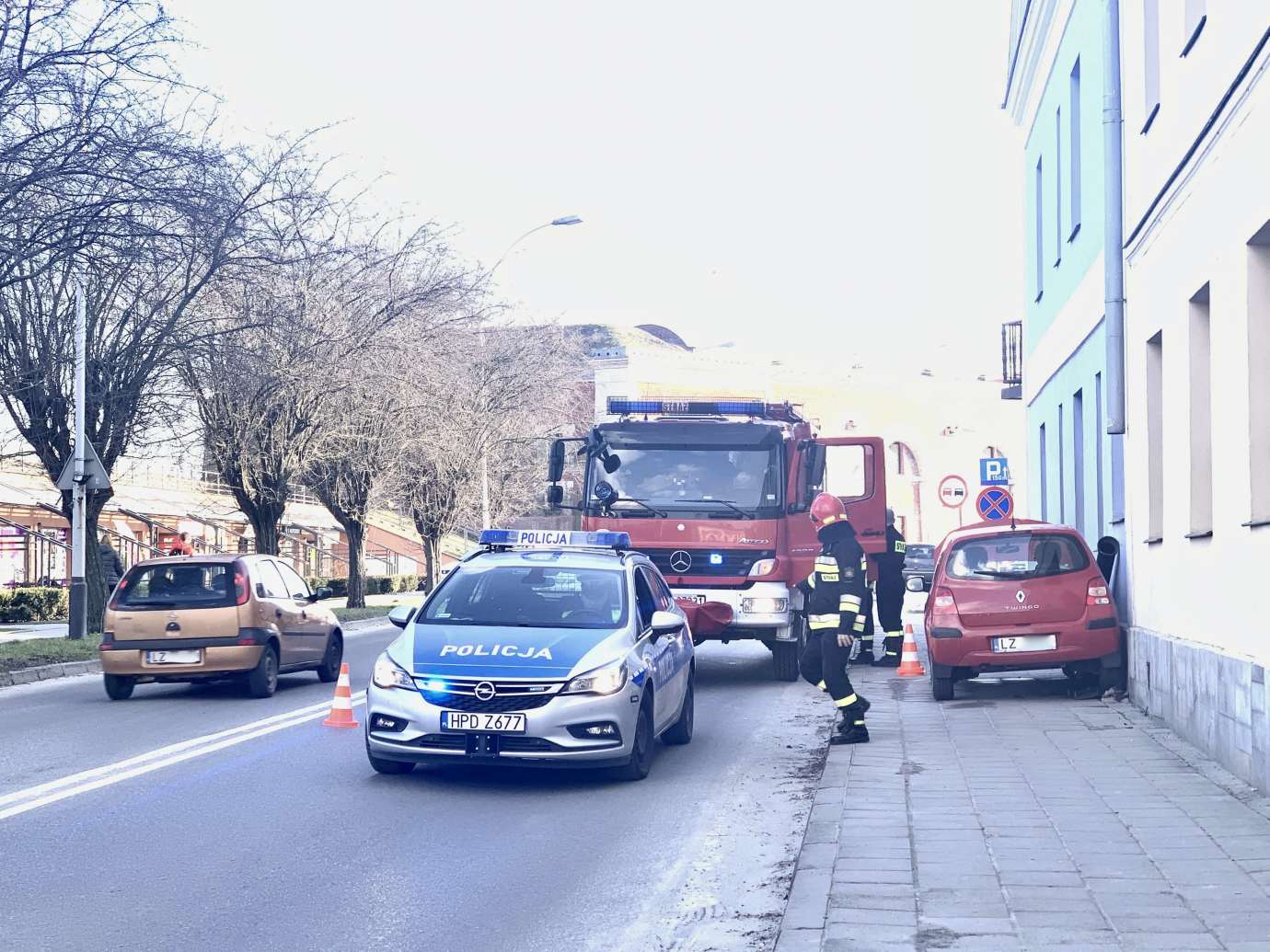 img 8090 Z ostatniej chwili ...Jazda po chodniku i utrudnienia na Łukasińskiego