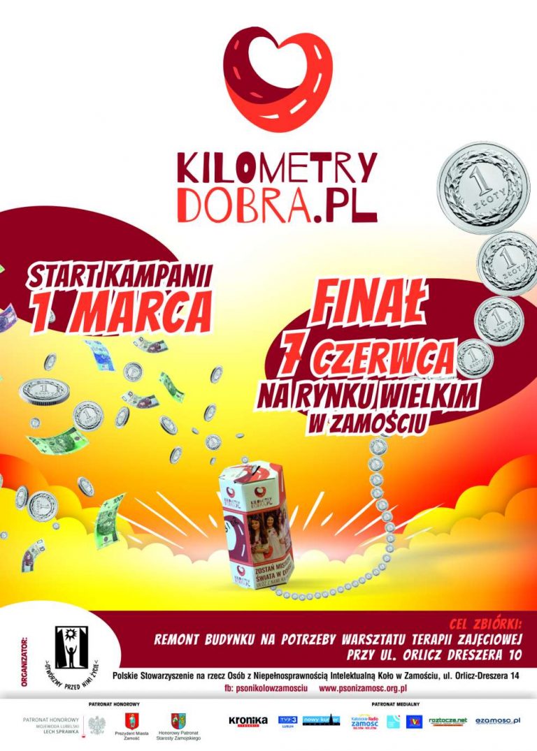 Ruszyła Kampania “Kilometry Dobra” na rzecz PSONI koło w Zamościu
