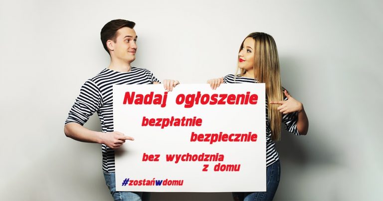 Twoje ogłoszenie w naszej gazecie. Nadasz je online. Bezpłatnie, bezpiecznie, bez wychodzenia z domu.