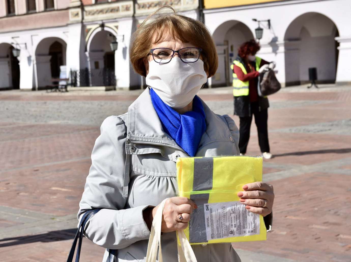 dsc 6779 W Zamościu ruszyła akcja rozdawania maseczek mieszkańcom [ZDJĘCIA, FILM]