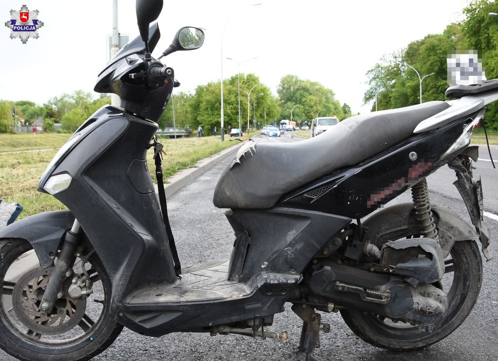 68 168155 1 Zamość, Łabunie: Groźne wypadki z udziałem motorowerzystów