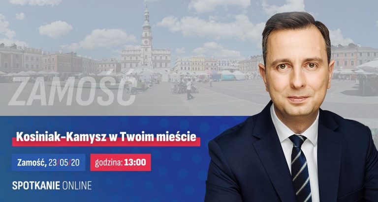 Władysław Kosiniak – Kamysz. Spotkanie online z mieszkańcami Zamościa